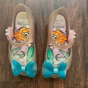 Mini Melissa Little Mermaid Shoes Size 8 Toddler